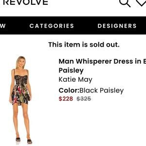 Katie May Man Whisperer Dress in Black Paisley